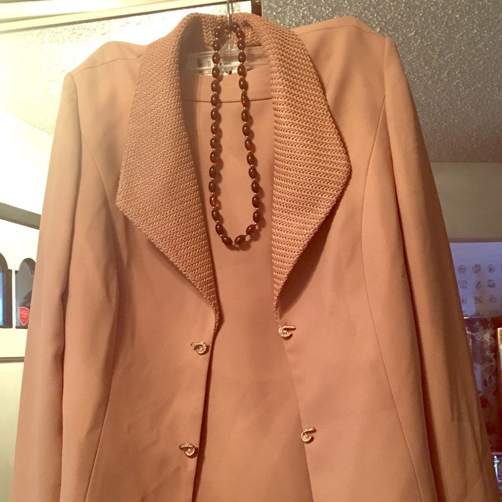 Dress with blazer.